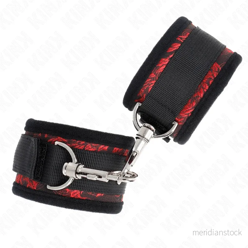 KINK - SCANDAL WRIST RESTRAINTS RED-BLACK - Bild 2
