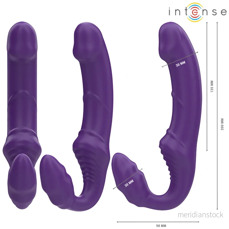 INTENSE - JILL DOUBLE VIBRATOR 20 CM PURPLE REMOTE CONTROL - Bild 2