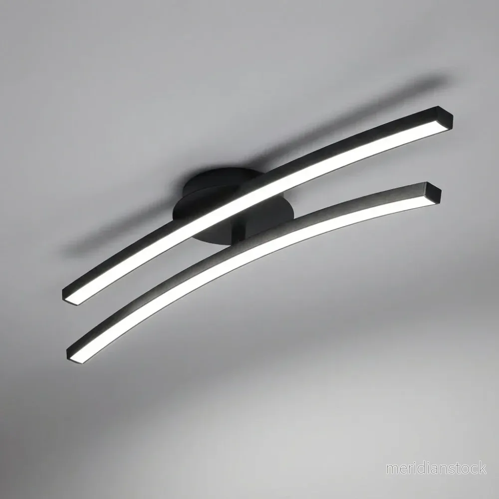 Modern böjd taklampa – Curvion - Bild 2