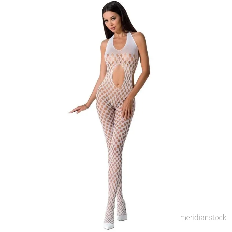 PASSION - WOMAN BS065 BODYSTOCKING BLACK ONE SIZE - Bild 3