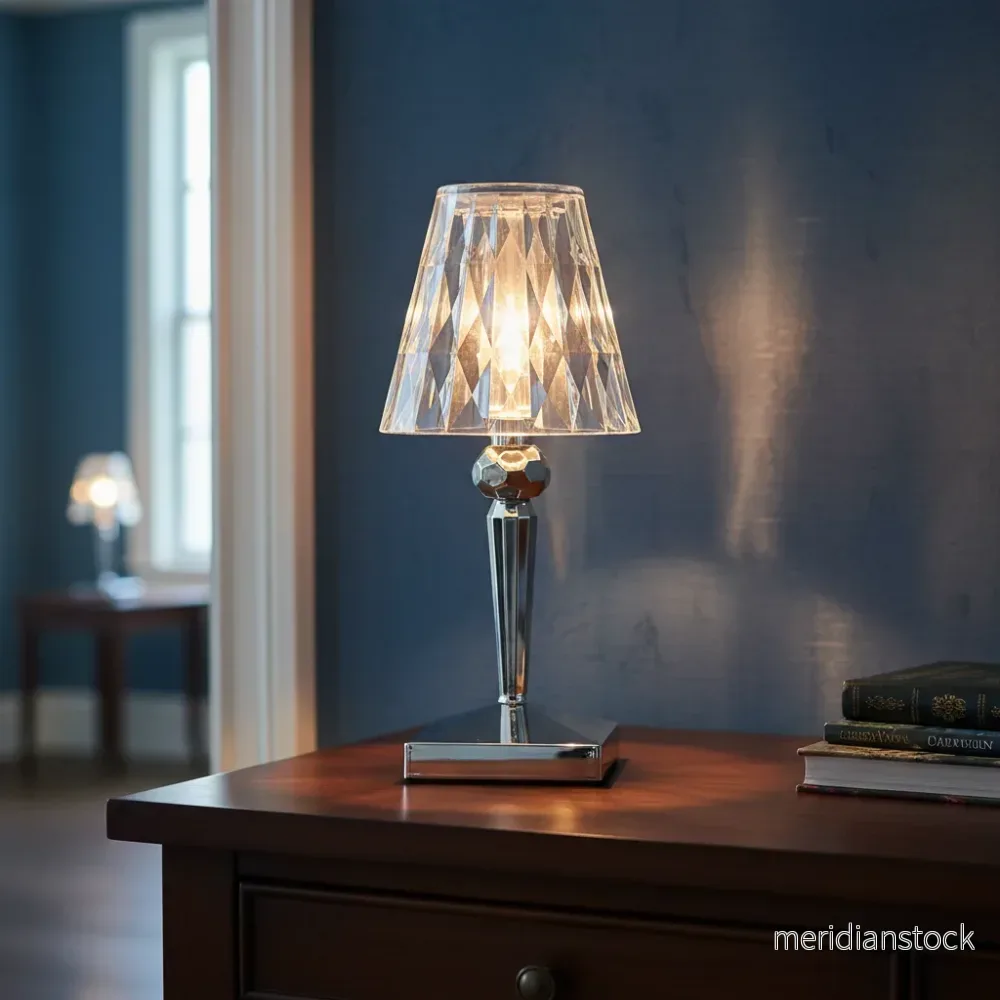 Bordslampa i kristalloptik - Prismara