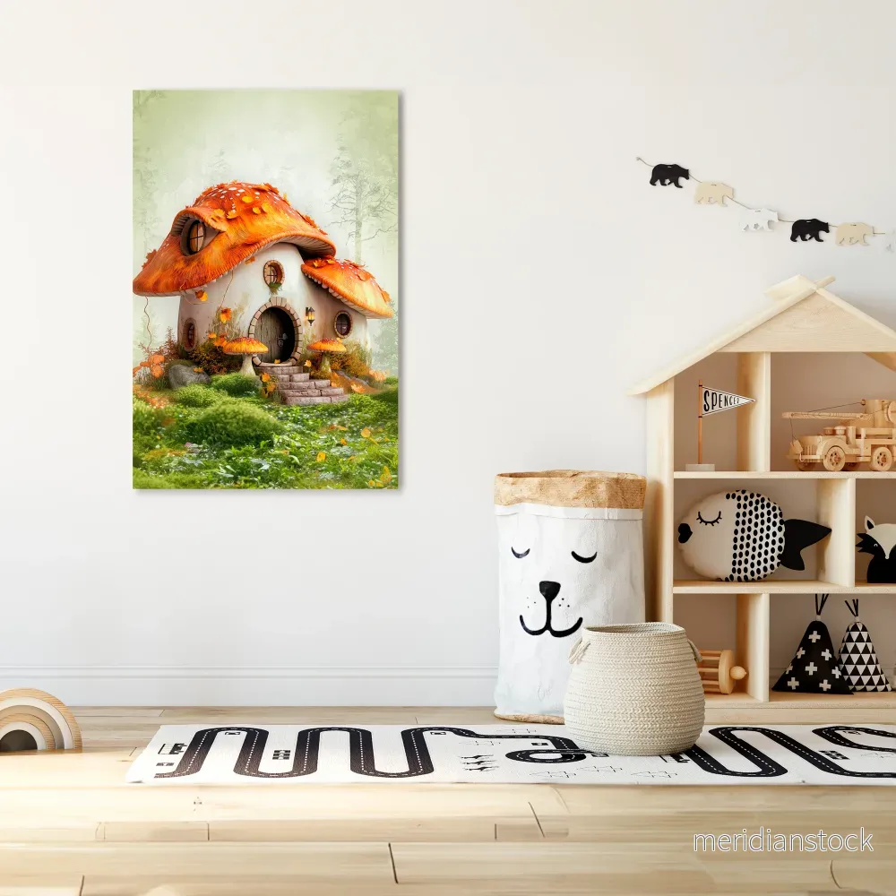 MYSTIC TOADSTOOL Vertical Canvas Print MYSTIC TOADSTOOL Vertical Canvas Print
