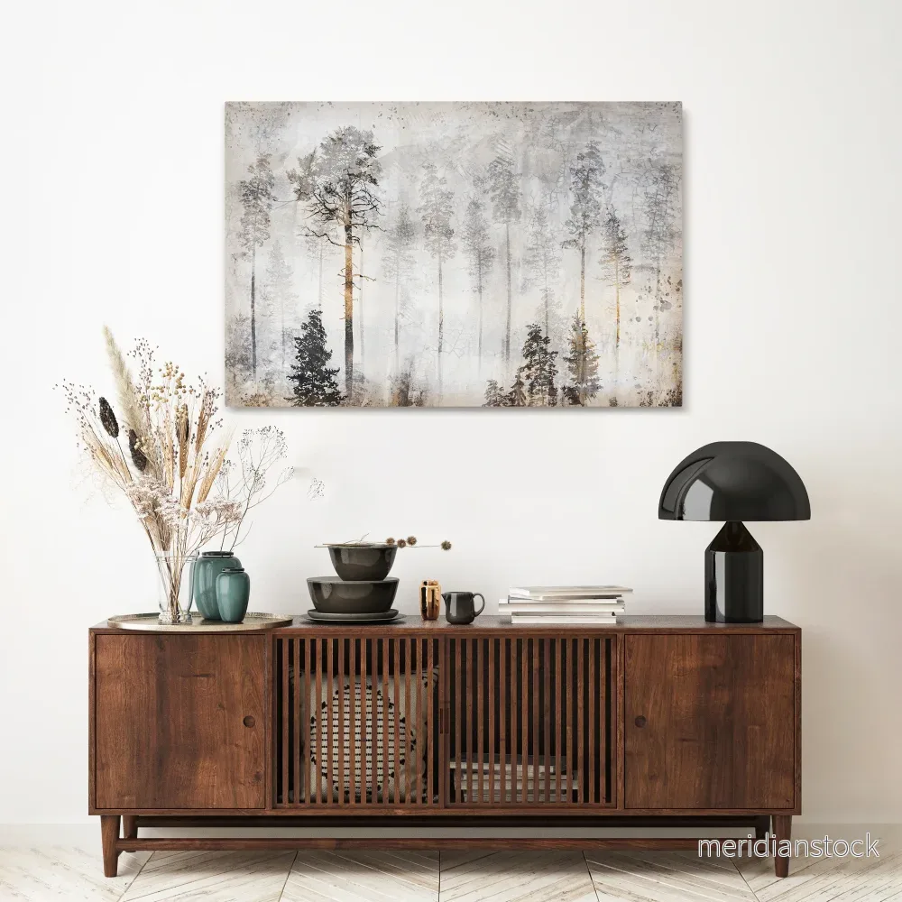 FADE IN THE TREES Horizontal Canvas Print - Bild 2