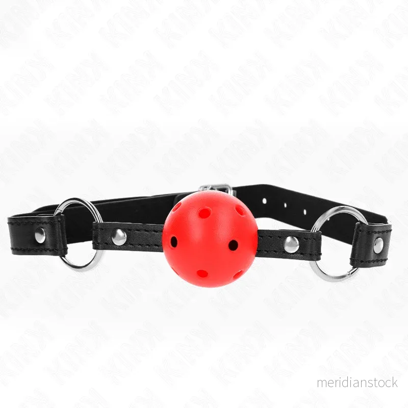 KINK - HOLLOW HARD RED BALL 4.5 CM GAG MODEL 1 63.5 X 2 CM