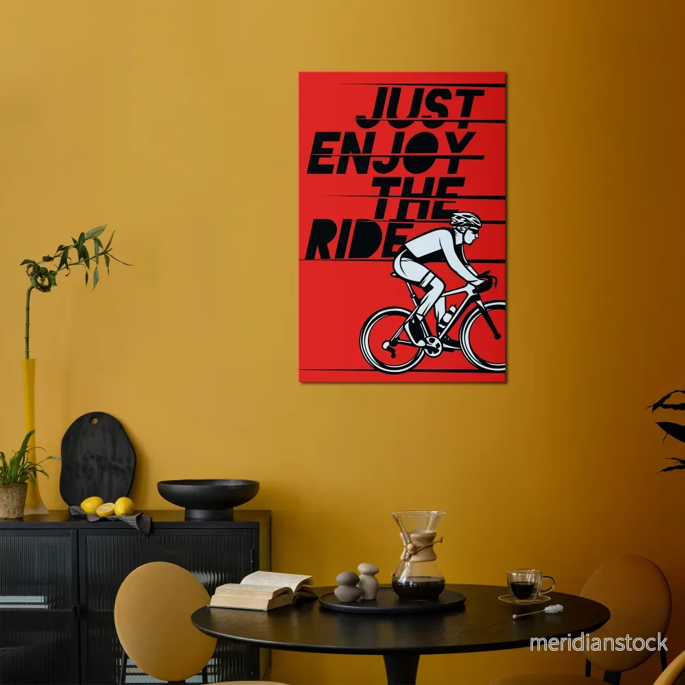 ENJOY THE RIDE Vertical Canvas Print - Bild 2