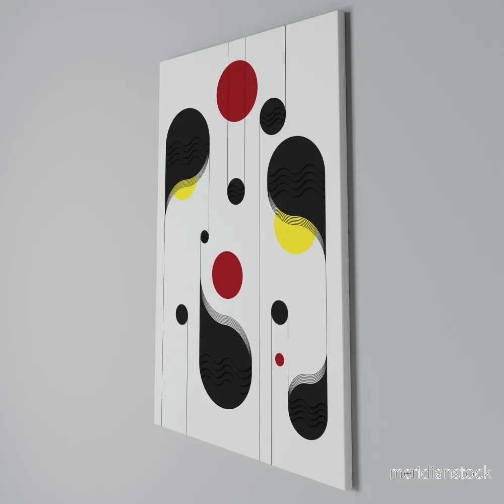 DOT-TO-DOT LULLABY Vertical Canvas Print - Bild 3