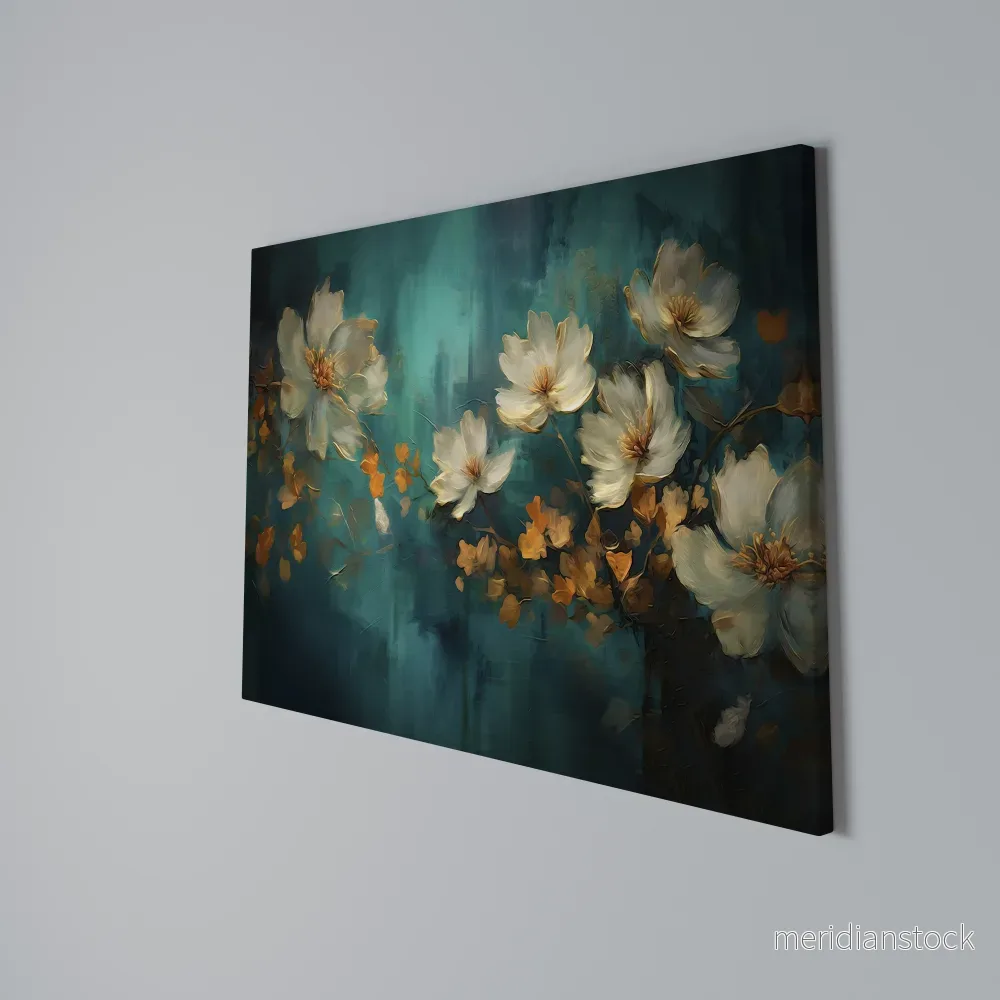 TRANQUIL GARDEN MUSE Horizontal Canvas Print - Bild 3