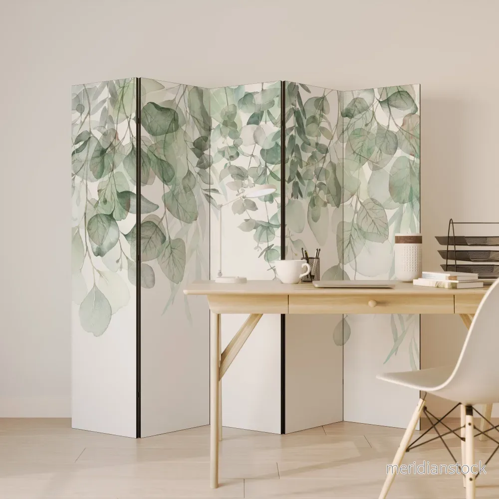 PURE VERDURE Dekorativ rumsavdelare – 5 paneler - Bild 3