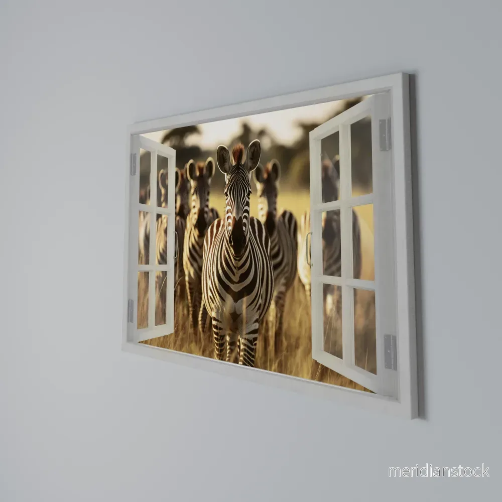 STRIPED SERENADE OUTSIDE Horizontal Canvas Print - Bild 3