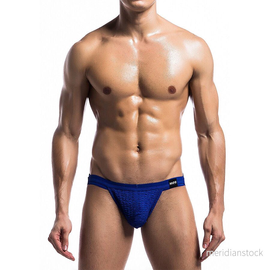MOB - FETISH JOCKSTRAP BLUE SWIMSUIT SIZE L