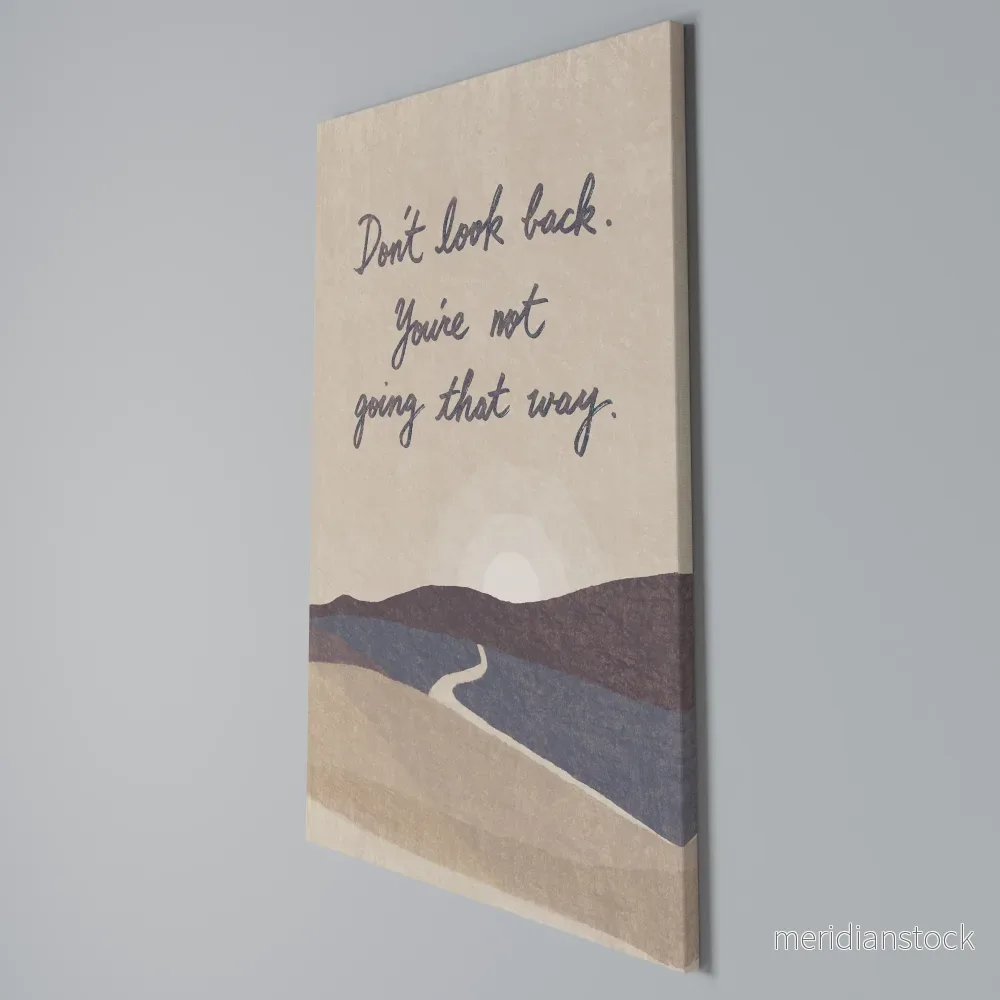 DON'T LOOK BACK Vertical Canvas Print - Bild 3