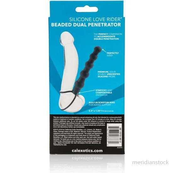CALEXOTICS - BEADED DUAL PENETRATOR BLACK - Bild 3