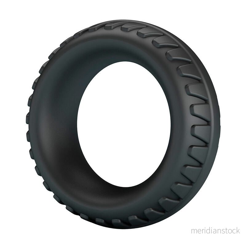 CRAZY BULL - MERRITT TEXTURED SILICONE COCK RING BLACK - Bild 2