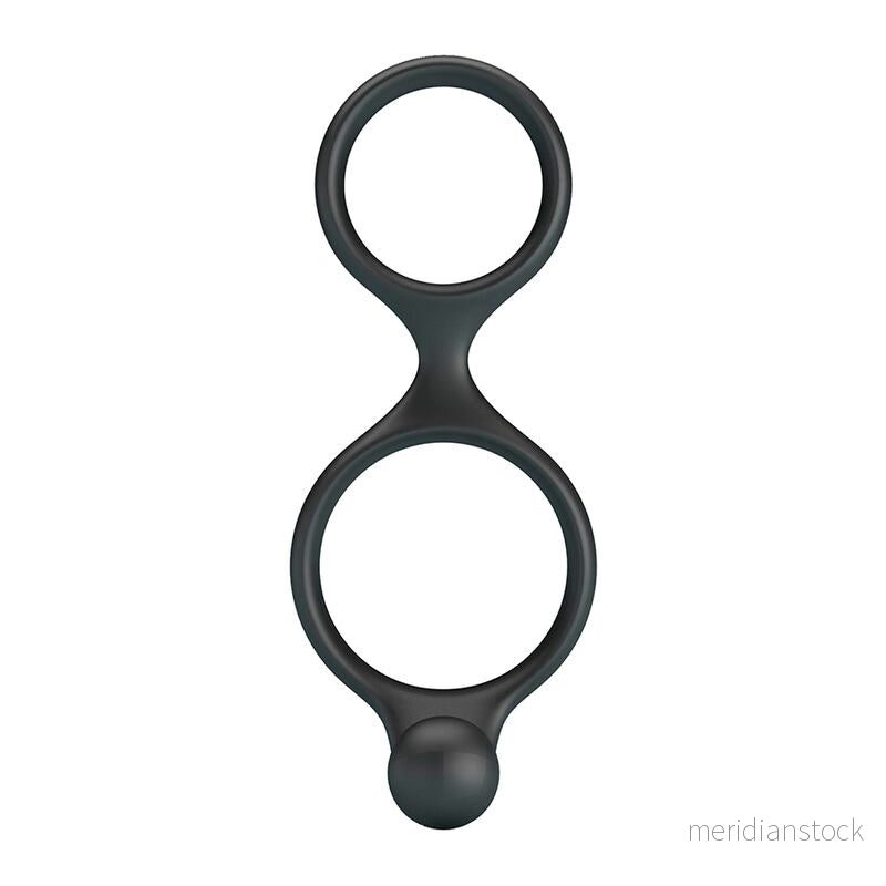 CRAZY BULL - FLORIAN DOUBLE COCK AND BALL RING BLACK - Bild 3
