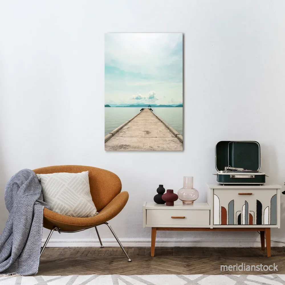 AQUA HORIZON Vertical Canvas Print AQUA HORIZON Vertical Canvas Print