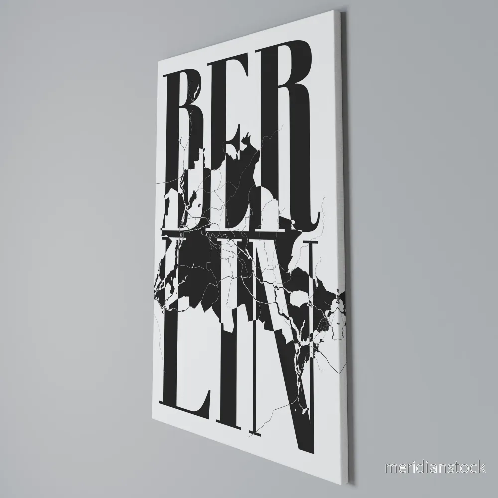 BOLD HORIZONS OF BERLIN Vertical Canvas Print - Bild 3