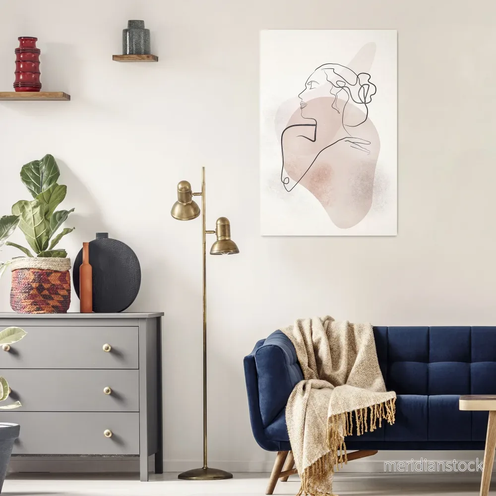 GRACEFUL LINES Vertical Canvas Print GRACEFUL LINES Vertical Canvas Print