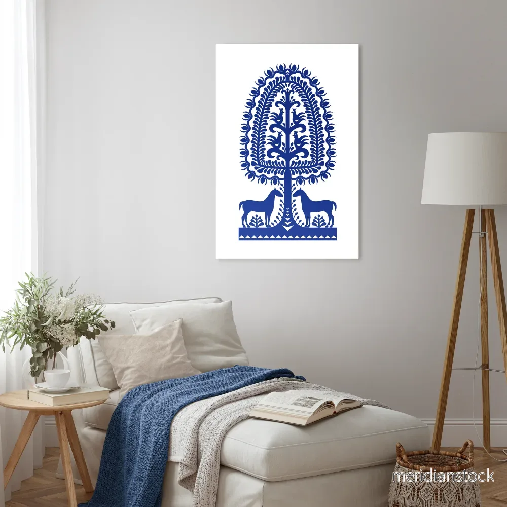POLISH FOLK ART Vertical Canvas Print