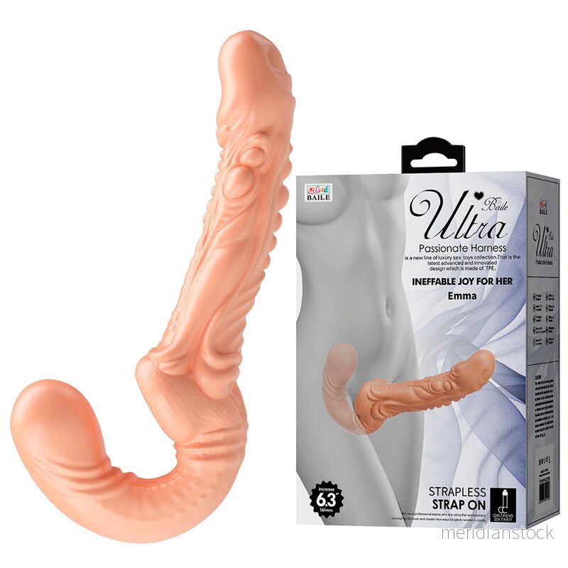 BAILE - EMMA TEXTURED DOUBLE PENETRATION STRAP-ON FLESH - Bild 2