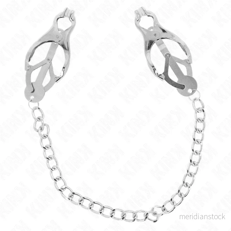 KINK - JAPANESE CLOVER NIPPLE CLAMPS WITH CHAIN SILVER 30 CM - Bild 3