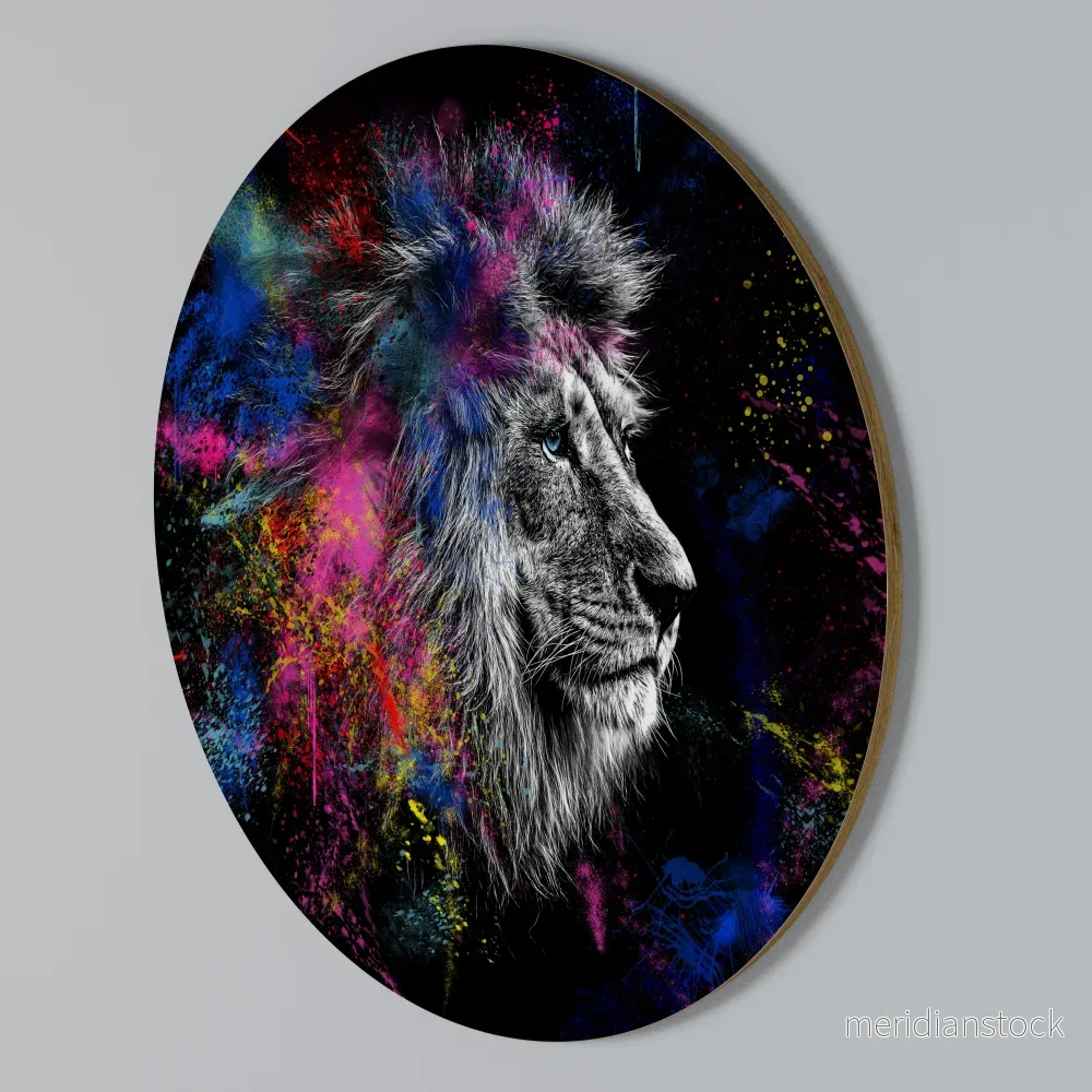 LION ARTISTRY Rund väggdekor LION ARTISTRY Rund väggdekor