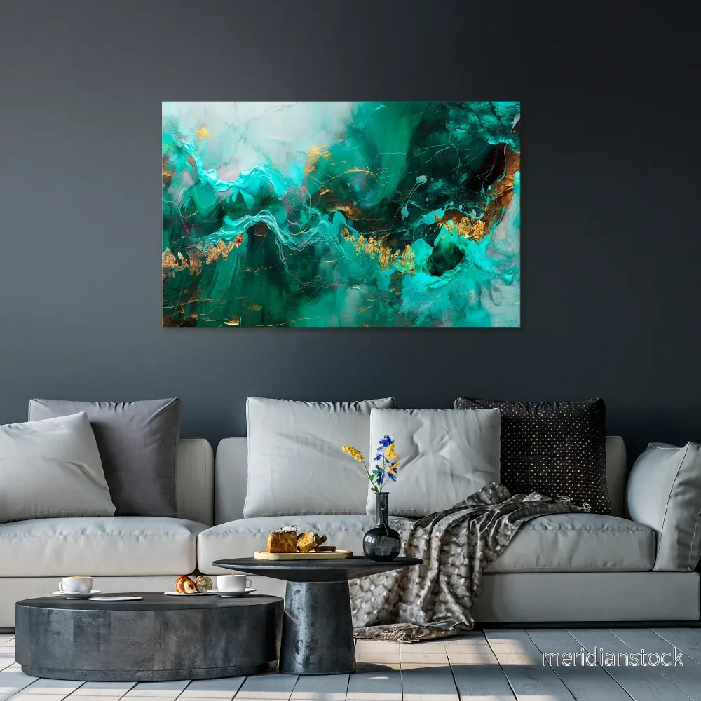 GRACEFUL WAVES Horizontal Canvas Print