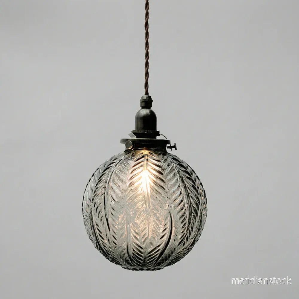 Rund vintagependellampa – Calivon - Bild 2