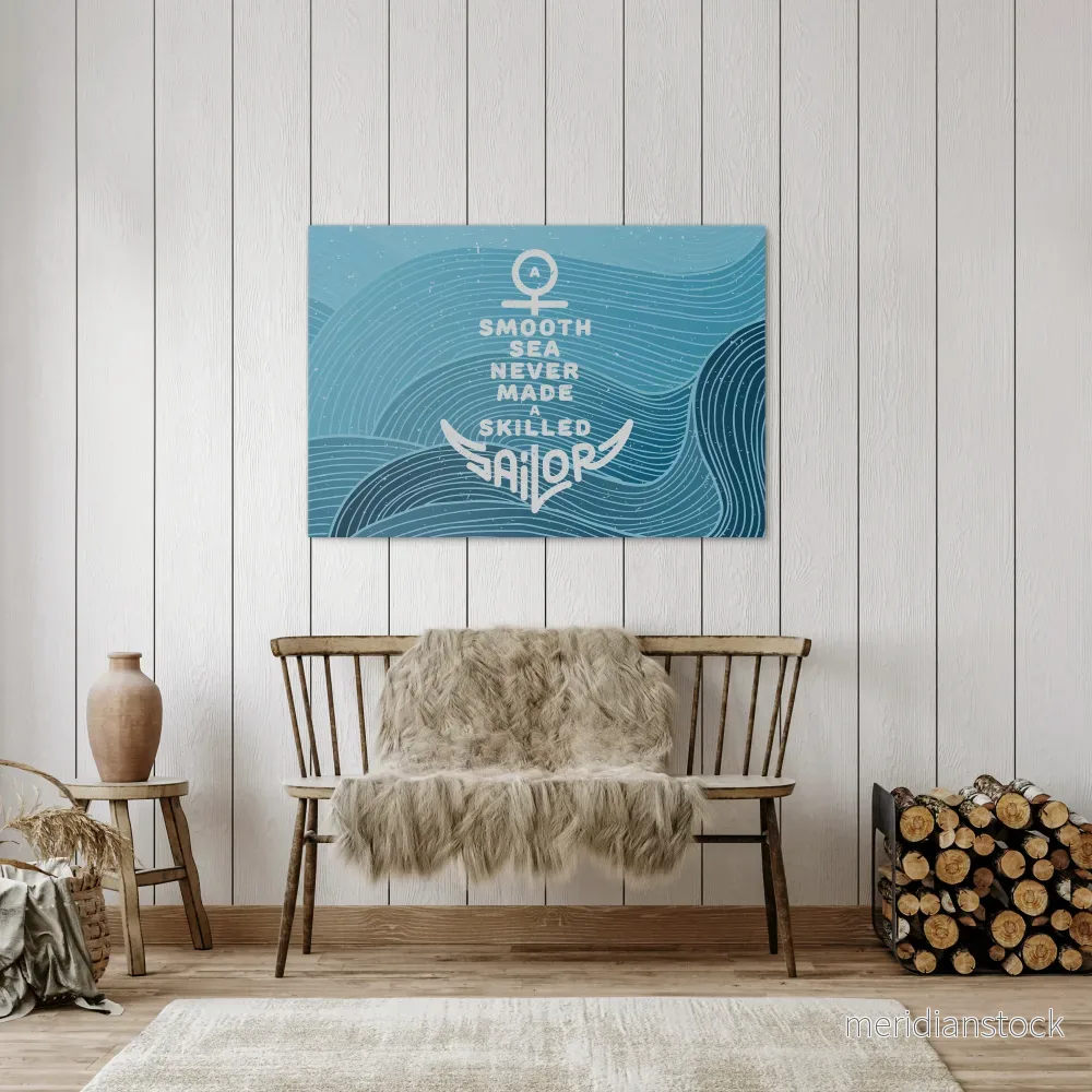 SKILLED SAILOR Horizontal Canvas Print