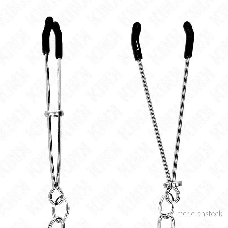 KINK - THIN NIPPLE CLAMPS WITH THICK CHAIN 30 CM - Bild 2