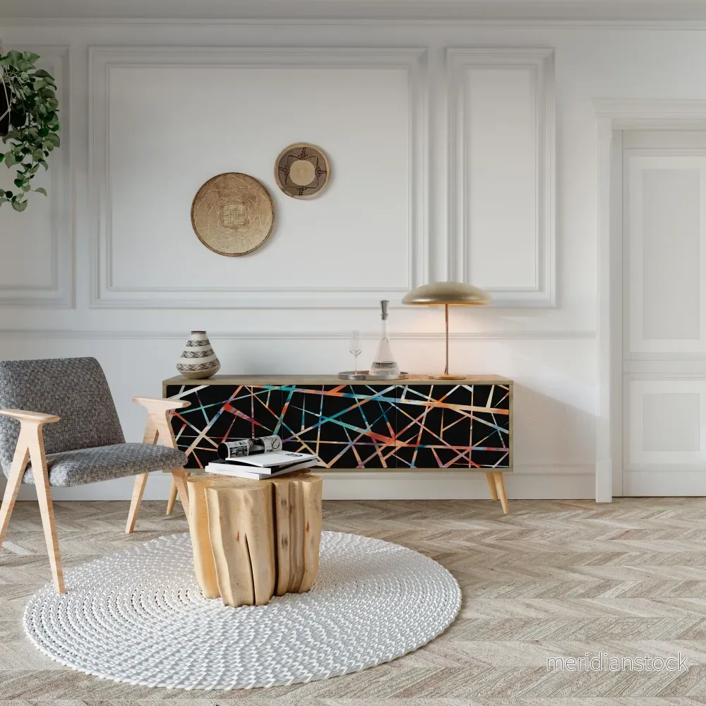 POLYGON VERVE TV-bänk med 3 dörrar - Bild 3