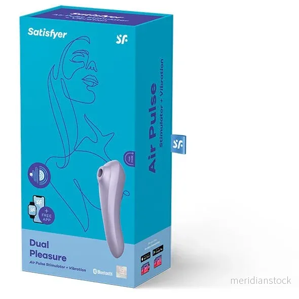 SATISFYER - DUAL PLEASURE AIR PULSE VIBRATOR MAUVE - Bild 3