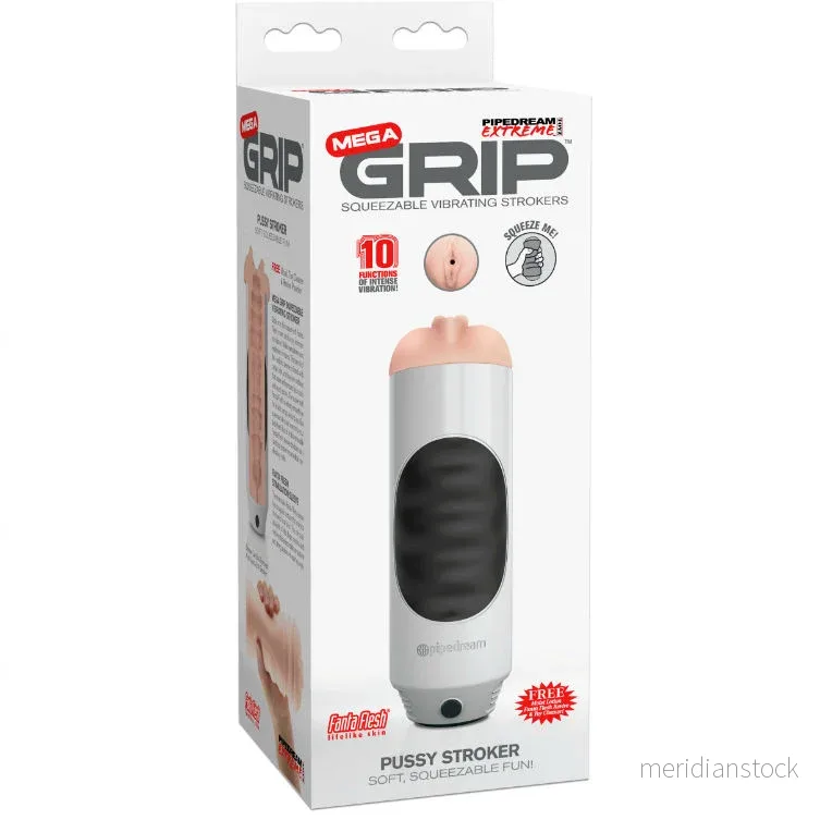 EXTREME TOYZ - PIPEDREAM MEGA GRIP VAGINA MASTURBATOR VIBRATOR - Bild 3