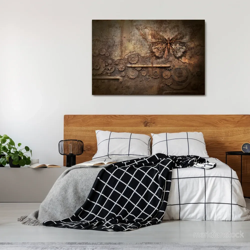 MECHANICAL BUTTERFLY Horizontal Canvas Print - Bild 2