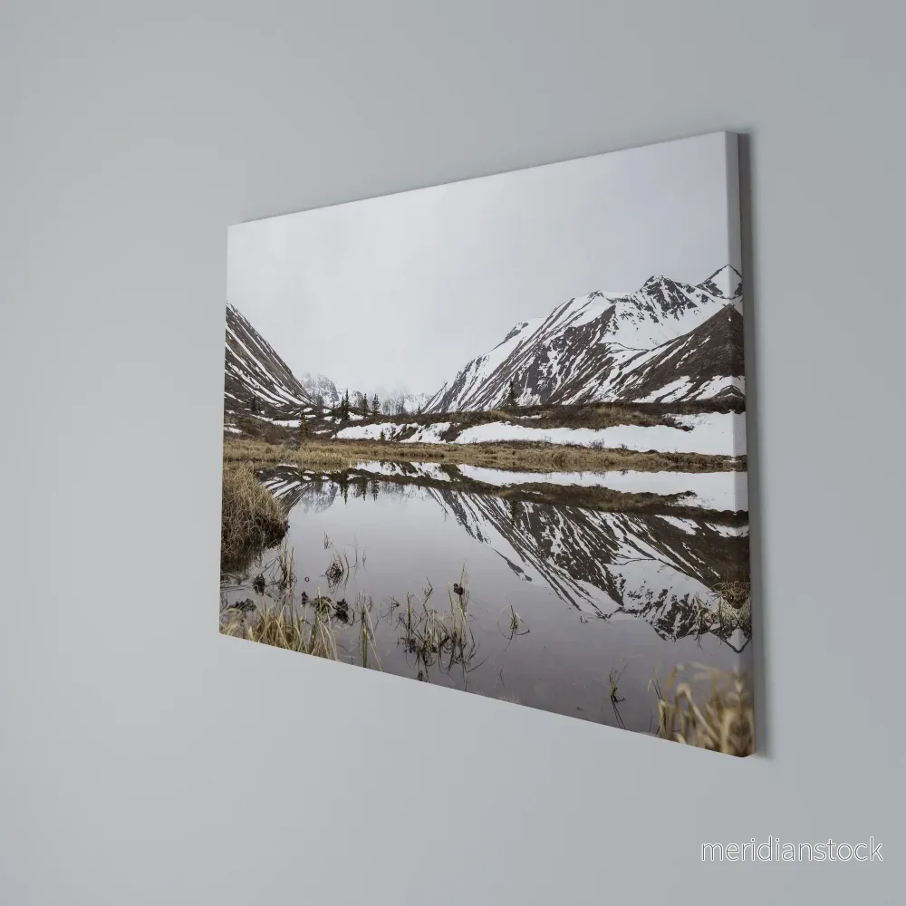 SNOW-KISSED REFLECTIONS Horizontal Canvas Print - Bild 3