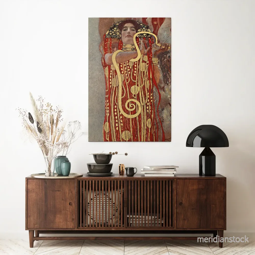 HYGIEIA BY KLIMT Vertical Canvas Print - Bild 2