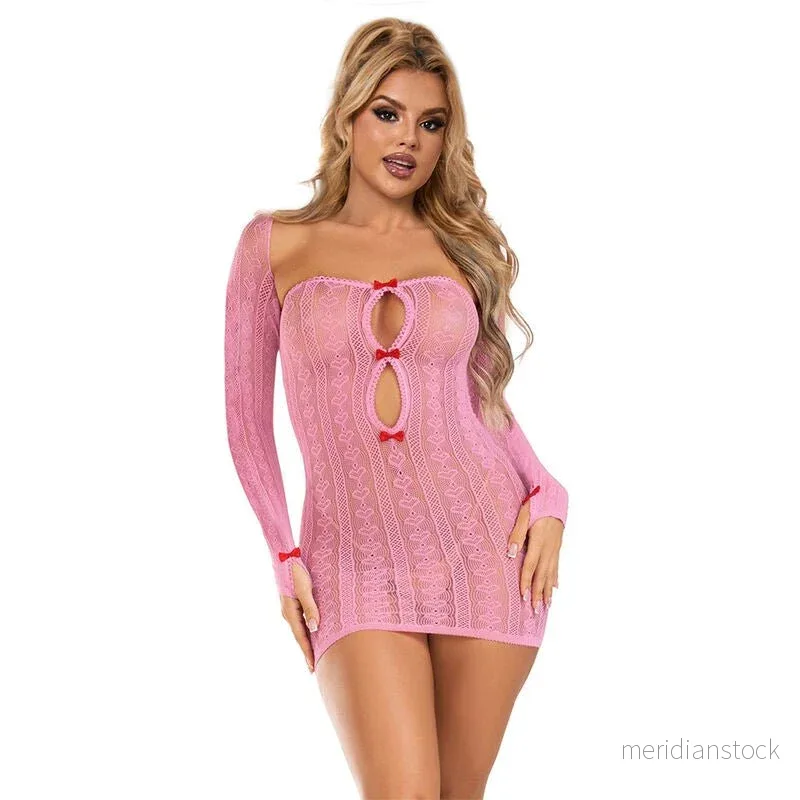 SUBBLIME - 952471 PINK FISHNET DRESS ONE SIZE - Bild 3