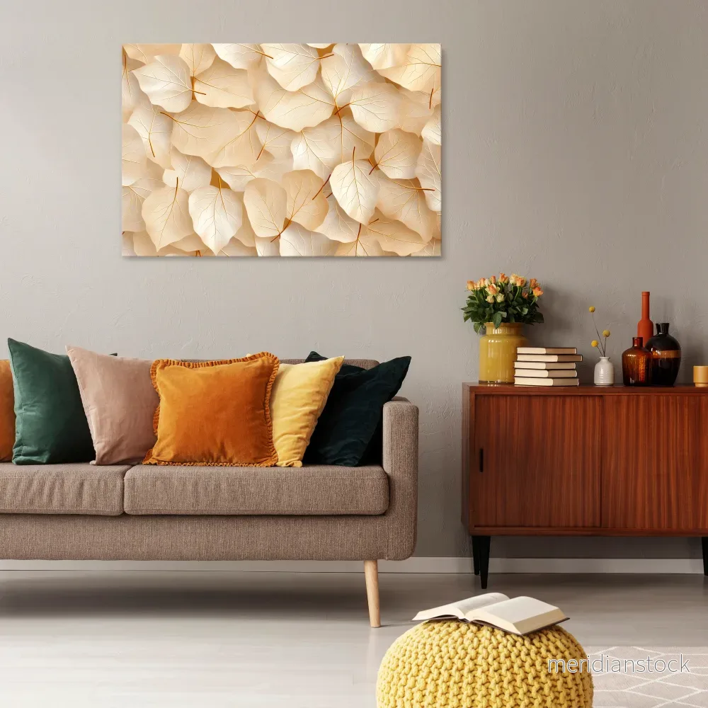 VELLUM LEAF SYMPHONY Horizontal Canvas Print
