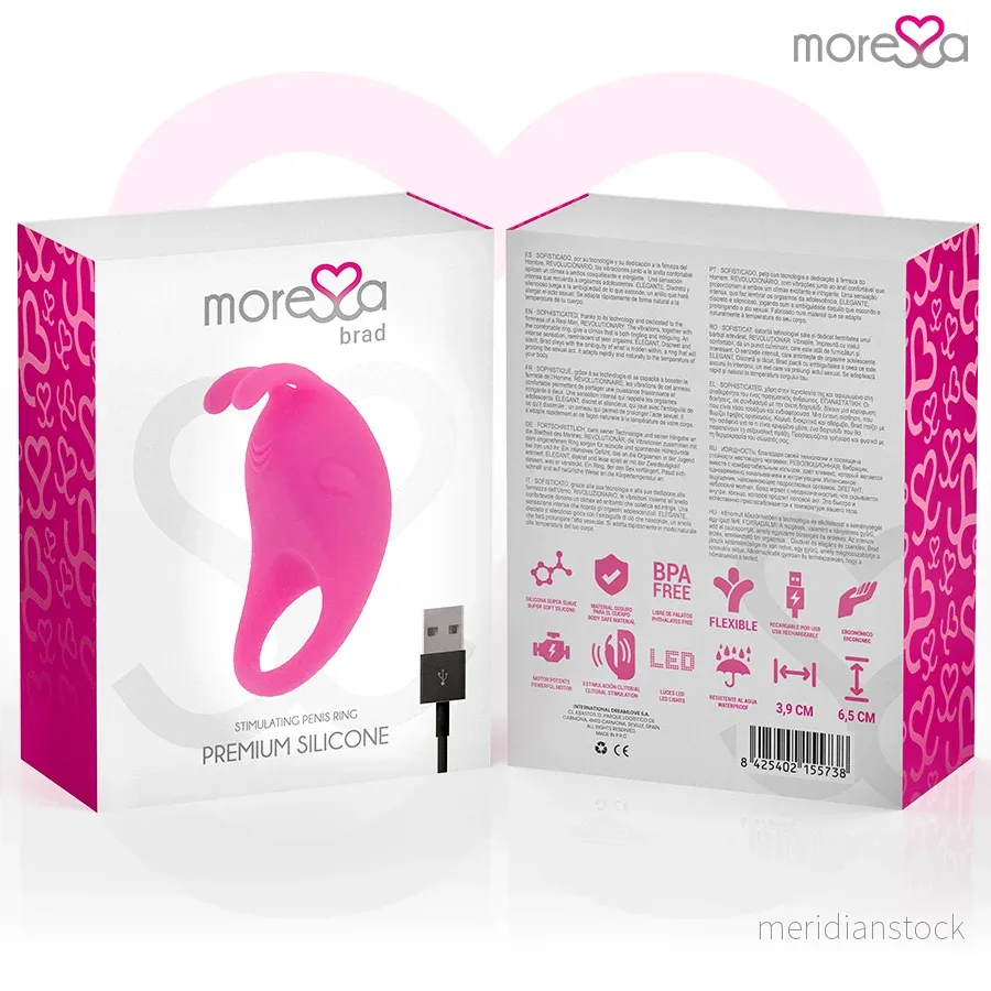 MORESSA - BRAD PREMIUM SILICONE RECHARGEABLE PINK - Bild 2