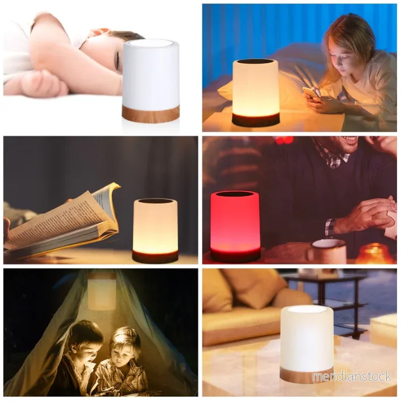 Dimbar nattlampa med modern design – LuxeTouch - Bild 2