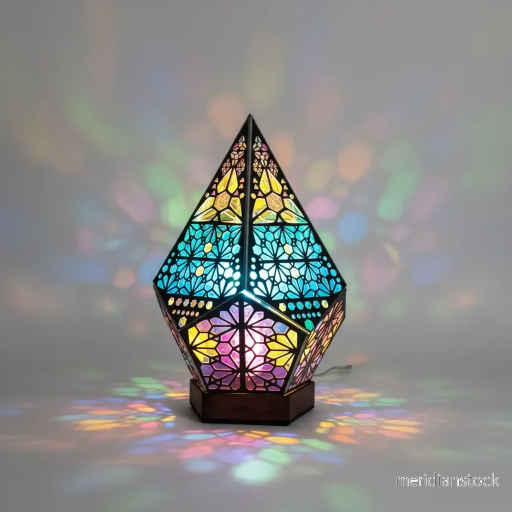 Boho stjärnmönsterlampa - StarGroove - Bild 2
