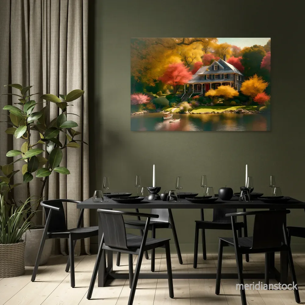 ENCHANTED AUTUMN REFUGE Horizontal Canvas Print - Bild 2