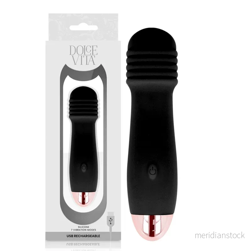DOLCE VITA - RECHARGEABLE VIBRATOR THREE BLACK 7 SPEED - Bild 3