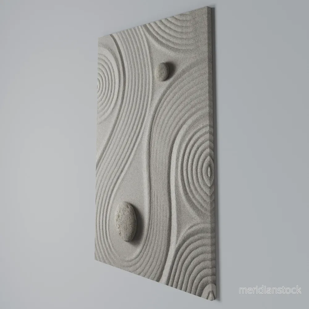 SANDSWIRL SERENITY Vertical Canvas Print - Bild 3