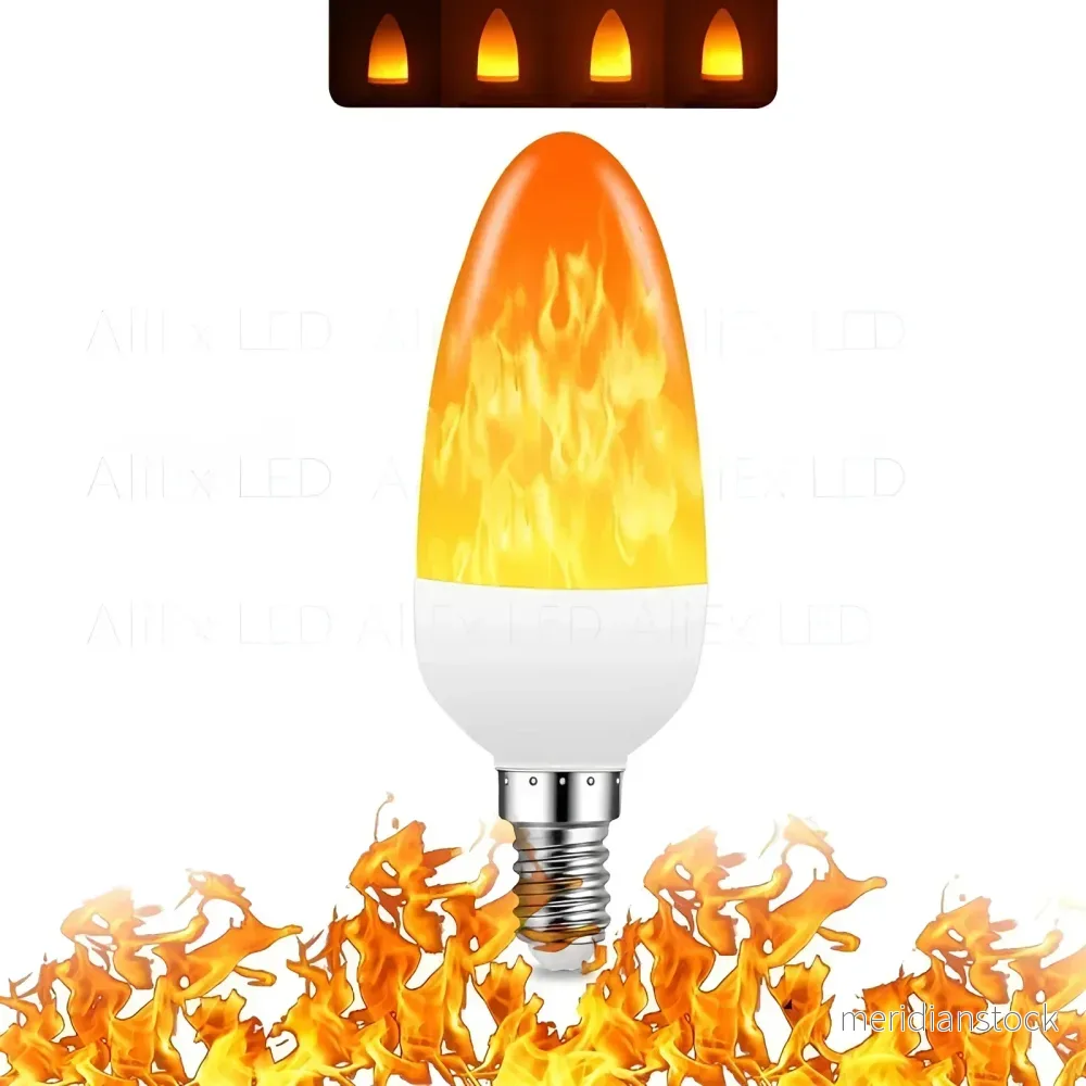 Lampa med flammeffekt – 9 W, simulerad flamma