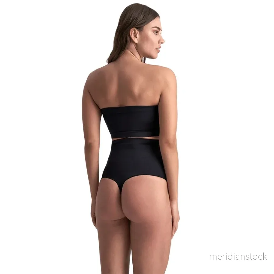 BYE-BRA - SOFT TOUCH SEAMLESS HIGH WAIST THONG BEIGE SIZE S - Bild 3