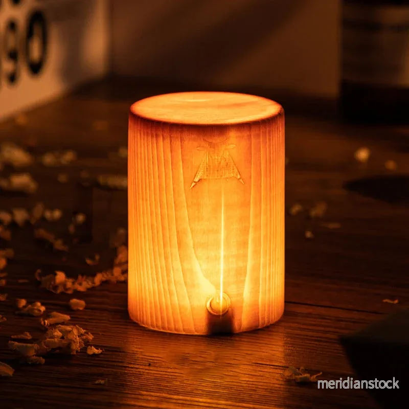 Stilren LED-bordlampa – WoodGlow - Bild 2