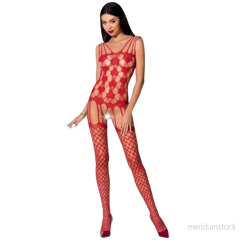 PASSION - WOMAN BS067 BODYSTOCKING BLACK ONE SIZE - Bild 2