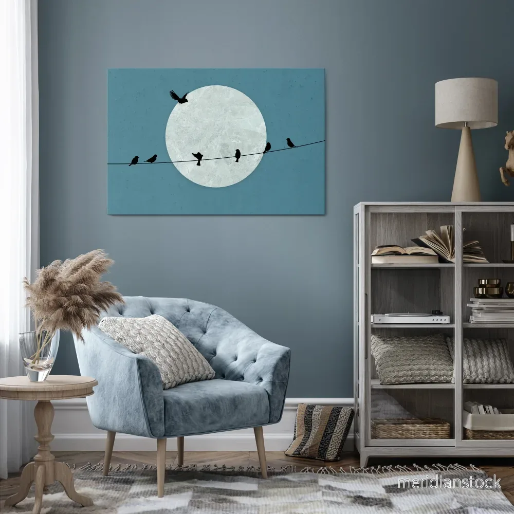 MOONLIT REST Horizontal Canvas Print - Bild 2