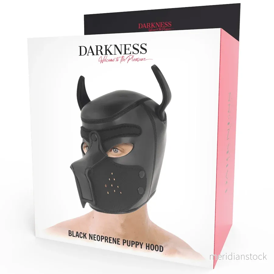 DARKNESS - NEOPRENE DOG MASK WITH REMOVABLE MUZZLE M - Bild 2