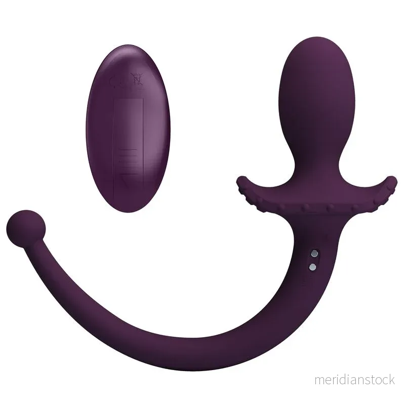 PRETTY LOVE - LIOEA VIBRATING ANAL PLUG WITH TAIL 12 FUNCTIONS PURPLE REMOTE CONTROL - Bild 3